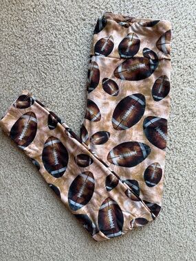 Lularoe Football Print Leggings - One Size